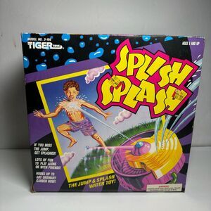 Vintage Splish Splash 1992 Tiger Toys Jump & Splash Water Outdoor Sprinkler Game